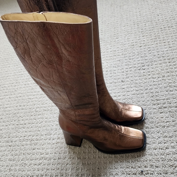 Ana Palma Metallic Bronze boots- NIB - Picture 5 of 7